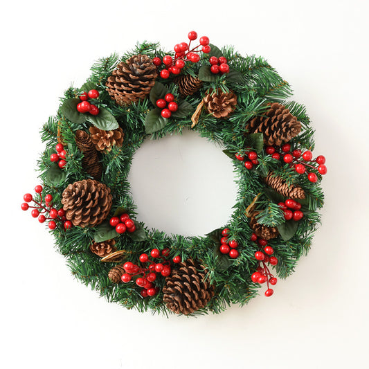 Pinecone wreaths, living room decorations, household items, natural style, pastoral flavor, festive atmosphere, warm embellishments, indoor decorations, door ornaments, wall decorations, forest-themed, ecological home, decorative accessories.