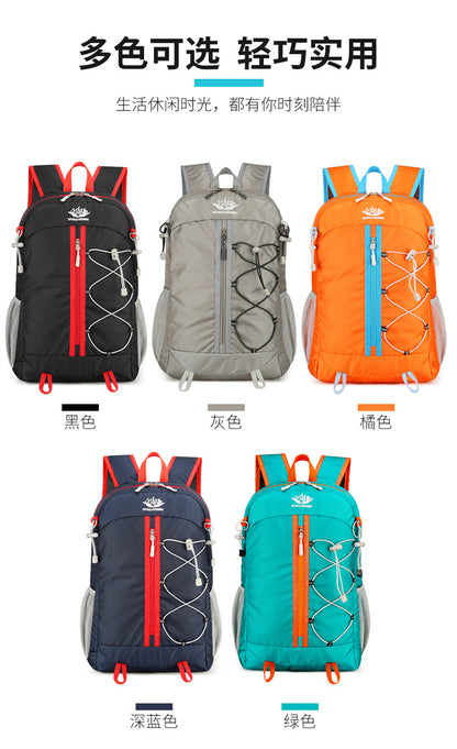 Ultra Lightweight Foldable Large Capacity Oxford Cloth Backpack, Multi-functional Casual Outdoor Hiking Backpack