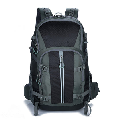 Water-Resistant Hiking Backpack, Large Capacity Spine Support Load-Reduction Rucksack for Outdoor Trekking & Long Trips