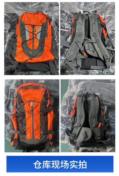 Water-Resistant Hiking Backpack, Large Capacity Spine Support Load-Reduction Rucksack for Outdoor Trekking & Long Trips