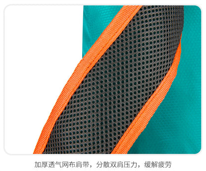Ultra Lightweight Foldable Large Capacity Oxford Cloth Backpack, Multi-functional Casual Outdoor Hiking Backpack