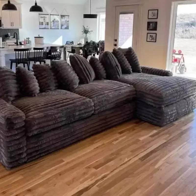 Design Filler Living Room Sofas European Beige Luxury Floor Compressed Sofas Puffs Recliner Modern Divani Soggiorno Furniture