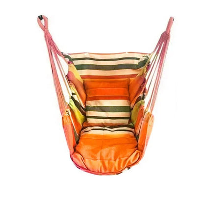 1pc Folding Hammock | Anti Rollover And Anti Slip | Outdoor Hammock Chair |  Canvas Leisure Swing Chair