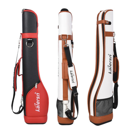 Portable PU Lightweight Park Golf Gun Bag Waterproof Microfiber Leather Durable Multipurpose Sports Golf Club Bag Golf Supplies