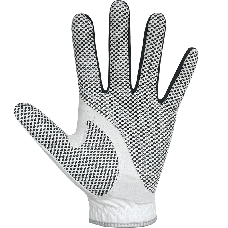Men's Golf Glove One Pc Pair 2 Color Options Improved Grip System Cool Comfortable Blue White Color Left Right Hand NEW