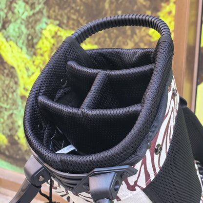 Lightweight Golf Stand Bag 7.5-Inch Small Diameter Full Set of Club Bag 5 Compartments Top Frame High-Quality Synthetic Leather
