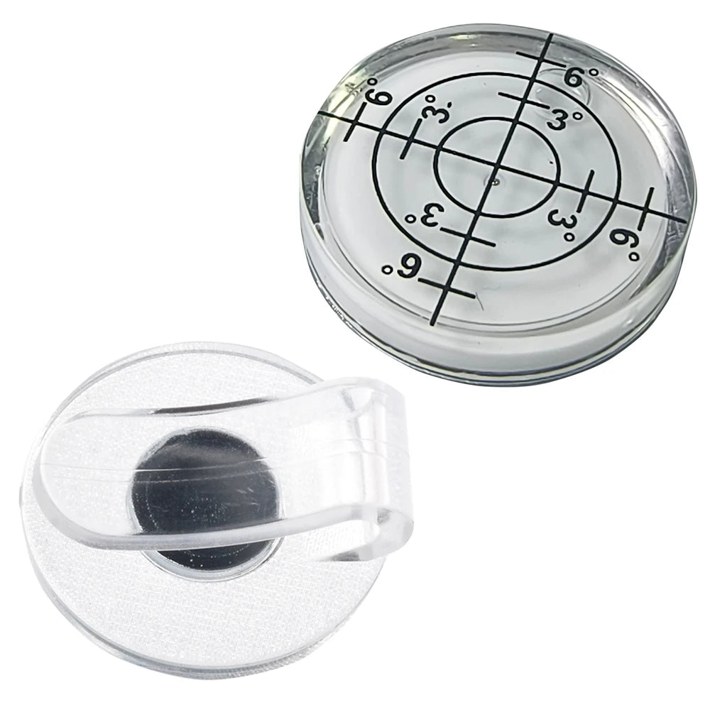 Plastic Golf Hat Clip Golf Club Hat Cap Clip With Detachable Magnetic Ball Marker Golf Level Function Marks Magnetic Cap Clip