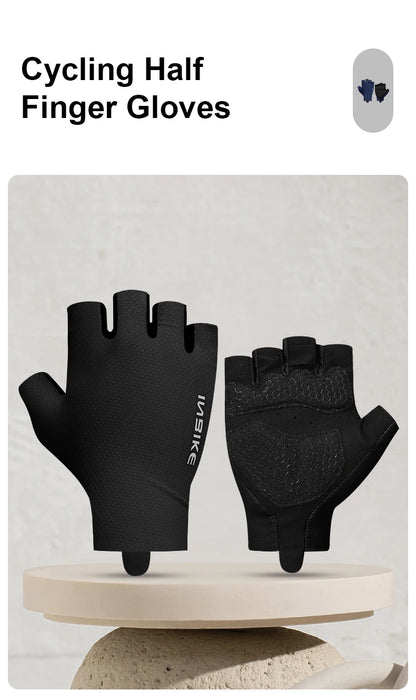 INBIKE Cycling Gloves Half Finger Summer Men Women MTB Gloves Shock-absorption Mountain Bike Sports Gloves Cycling Accessories