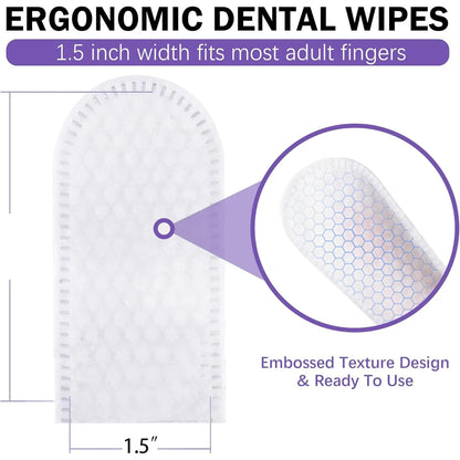 Teeth Cleaning Wipes for Dogs & Cats | Reduces Plaque | Freshens Breath | Finger Wipes | Disposable | Gentle Cleaning & Gum Care