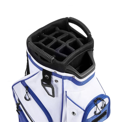 Golf Cart Bag, 15 Way Top Divider Organizer, Golf Club Bag with Full-length Divider, Storage Pockets, Ergonomic Shoulder Strap,