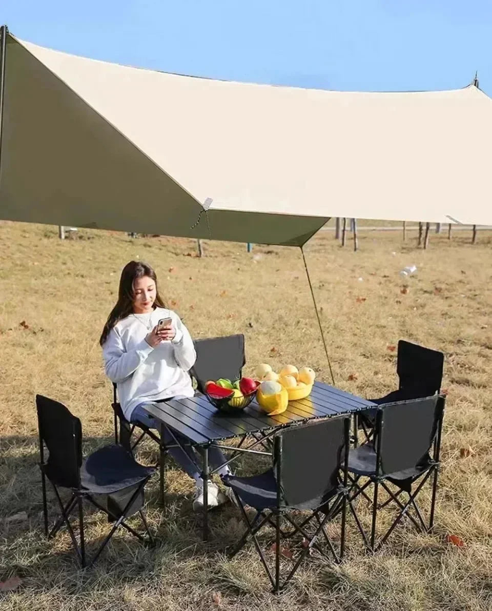 Outdoor Folding Table Easy To Install Camping Desk Aluminum Alloy Lightweight Picnic Tables Portable Storage Egg Roll Long Desks