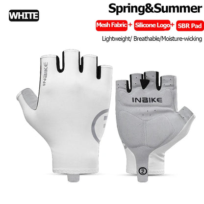 INBIKE 2024 Cycling Gloves Gel Padded for Men Autumn Winter Fleece Road Bike Gloves MTB Full Finger Touchscreen Bike Accessories