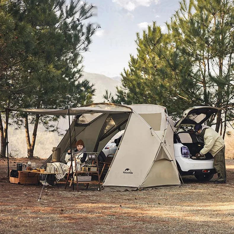 1-2 PERSON TENT Car Camping Shelter | SUV Rear Side Canopy | Family Camping Outdoor Luxury Camping Sunshade & Rainproof | 2.15m Height