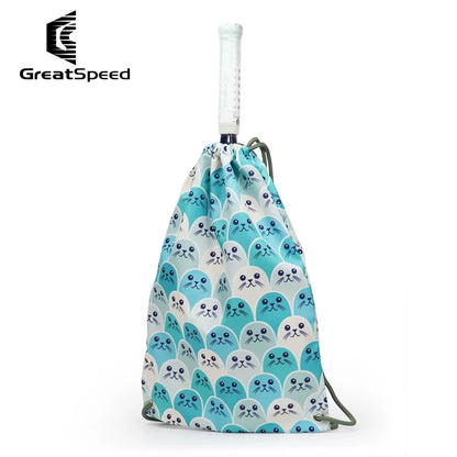 Greatspeed Waterproof Tennis Badminton Bag Drawstring Unisex Outdoor Travel Basketball Backpack for Fitness And Sports