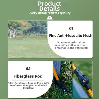 Portable Outdoor Automatic Tent 2/3~4 Person Easy Instant Setup Camping Tent Multistyles Backpacking Tent