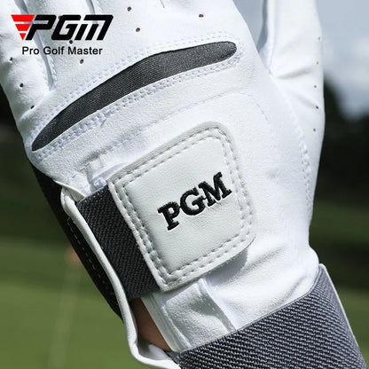 PGM Golf Gloves Men's Corrective Upshaft Posture Sheepskin Anti slip Breathable Single Left Hand Golf Glove