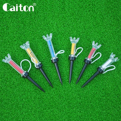 Improve Your Golf Game with the 5-piece Magnetic Plastic Golf Tee Set - 360-degree Bounce