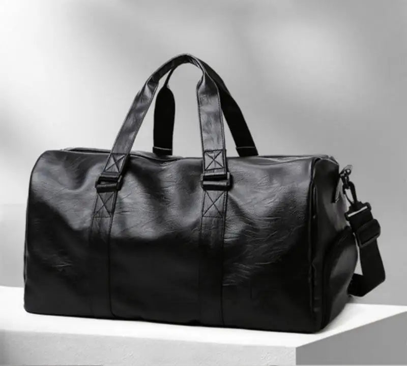 Golf Boston Bag Golf Clothing Bags Travel Business Handbag Large-capacity Crossbody Handbag Soft PU Leather Sports Fitness Gifts