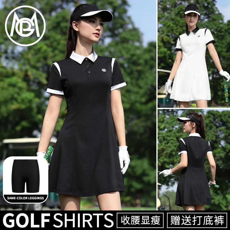 Pgm spring/summer golf clothing women's short skirts women's dresses women's dresses tennis skirts sports skirts summer