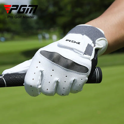 PGM Golf Gloves Men's Corrective Upshaft Posture Sheepskin Anti slip Breathable Single Left Hand Golf Glove