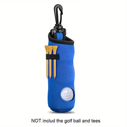 1pc Golf Tee Holder, Golf Ball Carry Bag Pouch Golf Ball Holder Keychain Belt Clip, Golf Gifts Accessories