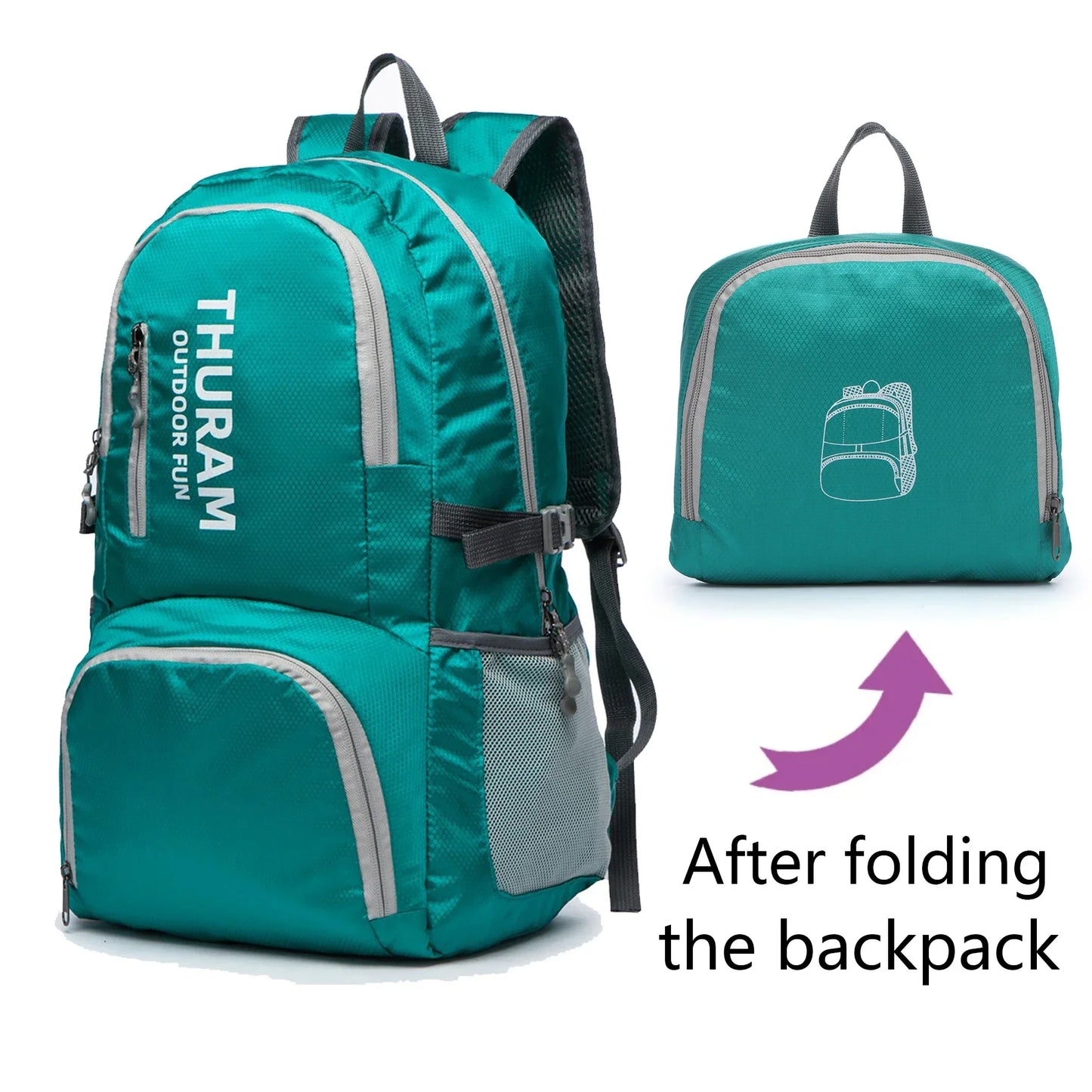 35L Travel Backpacks Daypacks Waterproof Foldable Camping Light Weight Bag Packable Hiking Sports Outdoor