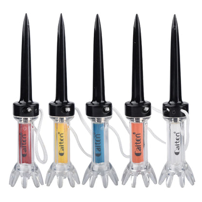 Improve Your Golf Game with the 5-piece Magnetic Plastic Golf Tee Set - 360-degree Bounce