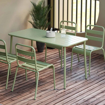 Nordic Outdoor Chair Simple Living Room Chair Home Iron Stackable Leisure Dining Table Chairs Outdoor Balcony Garden Chairs
