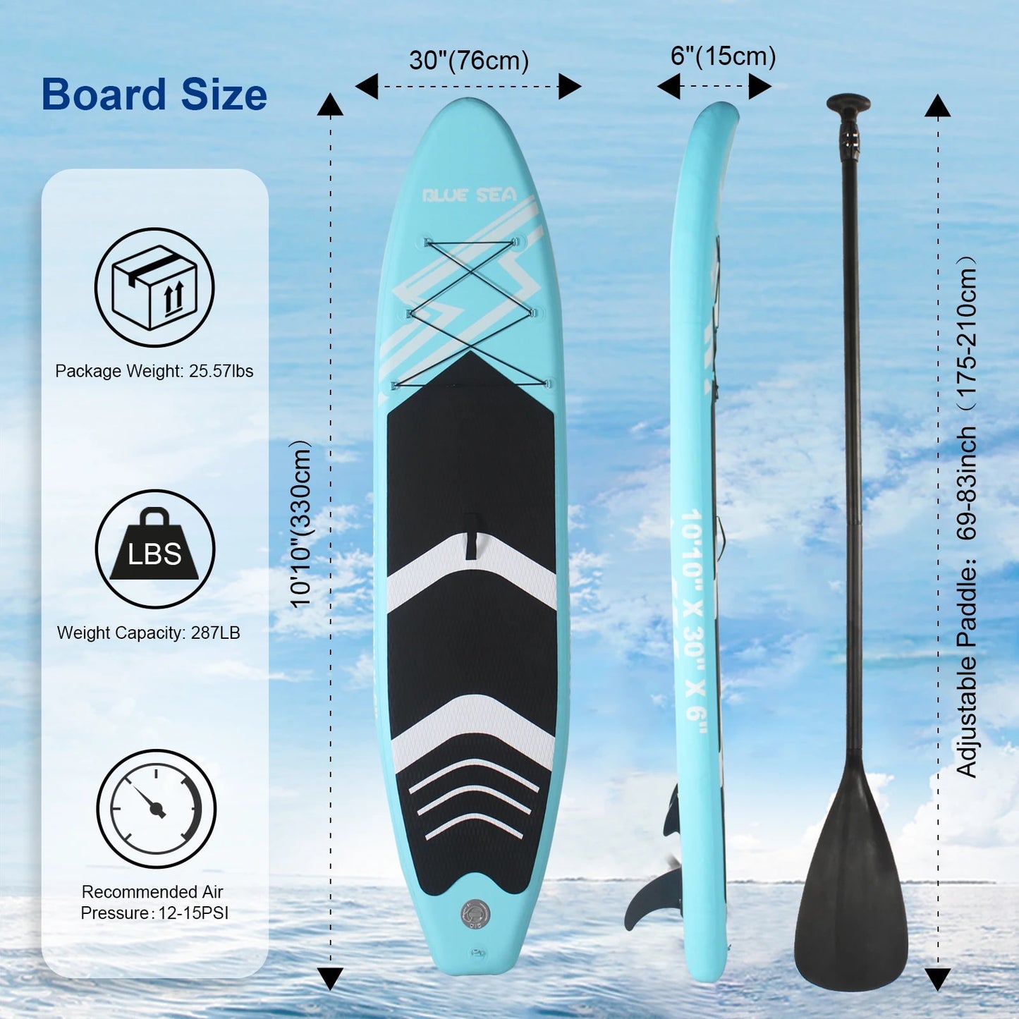 Inflatable Stand Up Paddle Board (SUP) | Versatile Yoga Paddle Board | Premium Accessories Included | For All Adult Skill Levels