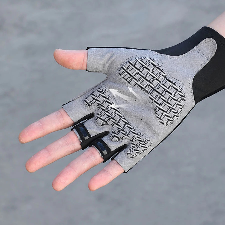 New Team cycling Gloves Half Finger Outdoor Road Bike Sport Gloves Men women sports equipment