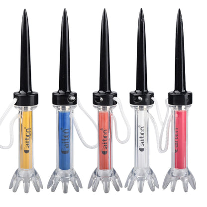 Improve Your Golf Game with the 5-piece Magnetic Plastic Golf Tee Set - 360-degree Bounce
