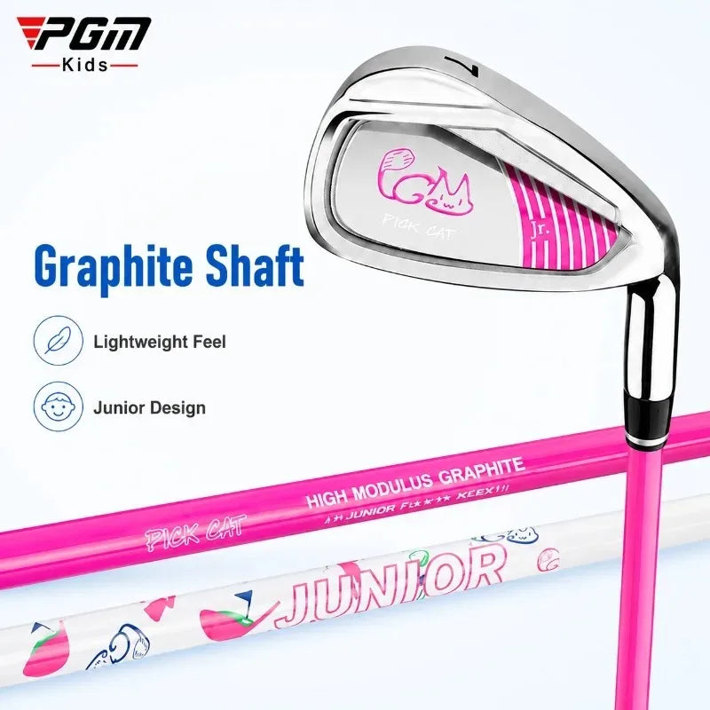 Golf Club Boys And Girls #7 Iron Children'S Beginner Practice Lightweight Carbon Club Height Elastic Carbon Rod