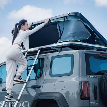 1-2 Person Tent Roof Tent Automatic Hardtop Folding | Off-Road Vehicle Specialized Roof Tent Quick Opening