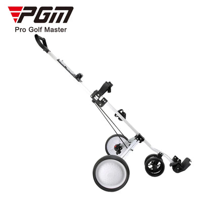 Aluminum Golf Push Cart,4-Wheel  Lightweight Smooth Roll, Compact Fold for Course Transport and Storage, Ergonomic Handle