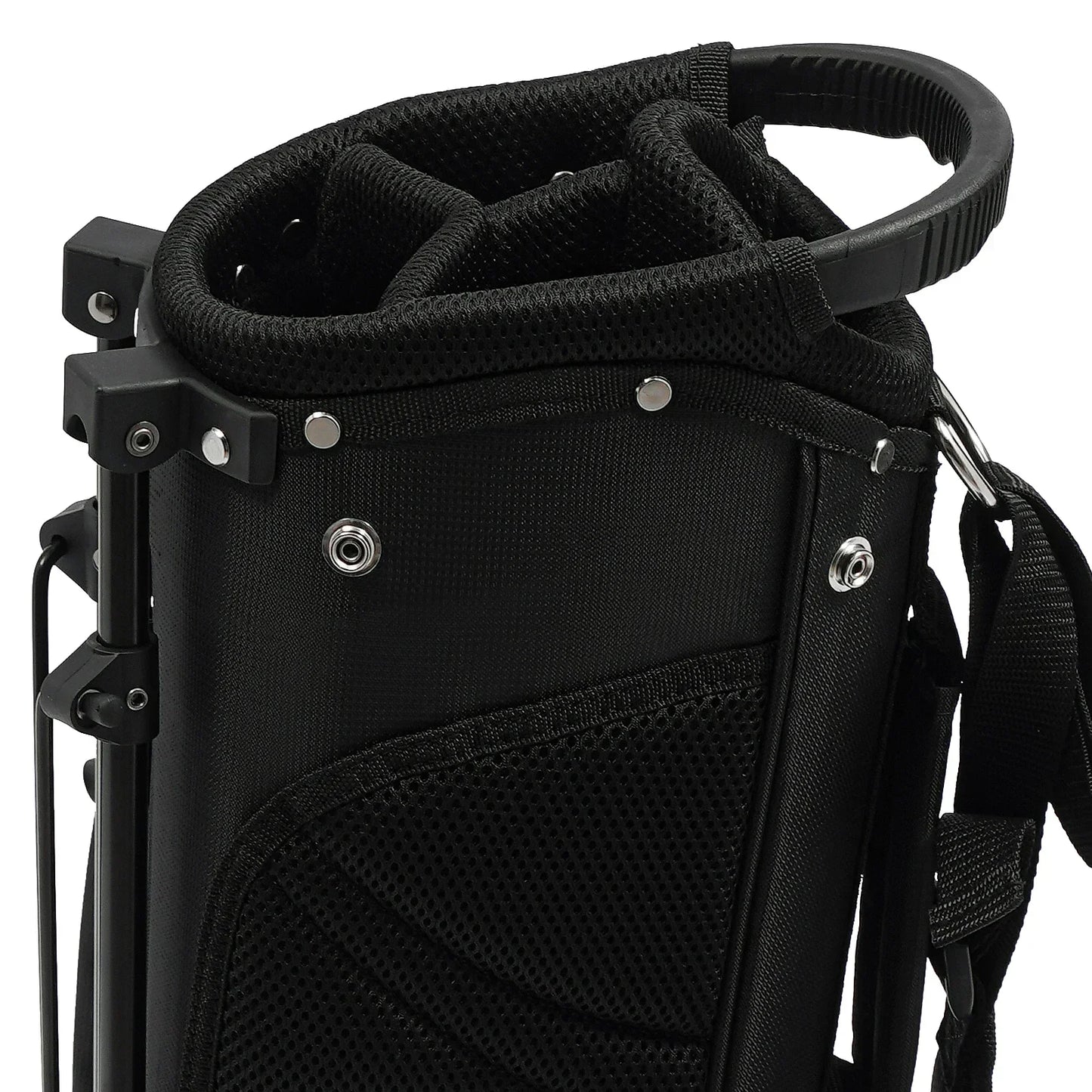 Golf Club Stand Bag with 3 Dividers 5 Pockets, Waterproof Nylon Adjustable Legs for Stability, Lightweight for Men and Women