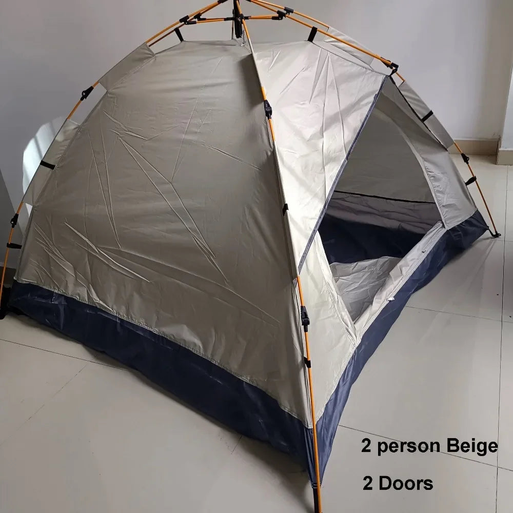 Portable Outdoor Automatic Tent 2/3~4 Person Easy Instant Setup Camping Tent Multistyles Backpacking Tent