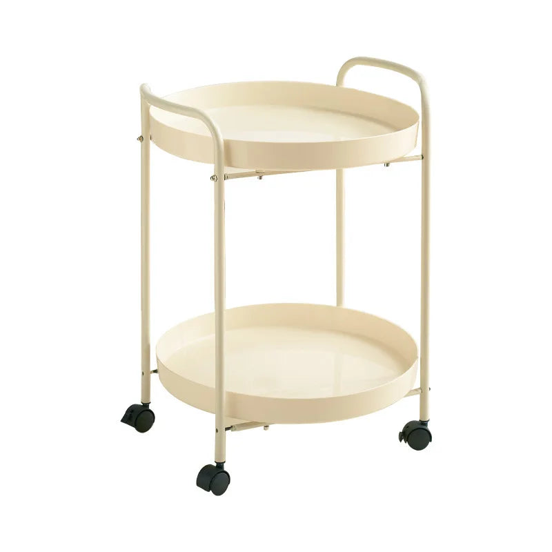 Couch side few household living room cream wind trolley simple coffee table design storage rack
