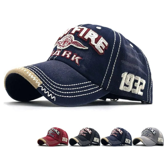 Embroidered SPARK Letter Printed Wash Cotton Anti-UV Golf Baseball Cap Cowboy Hip Hop Sunshade Hat Visors Sports Running Sunhat