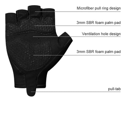 INBIKE Cycling Gloves Half Finger Summer Men Women MTB Gloves Shock-absorption Mountain Bike Sports Gloves Cycling Accessories