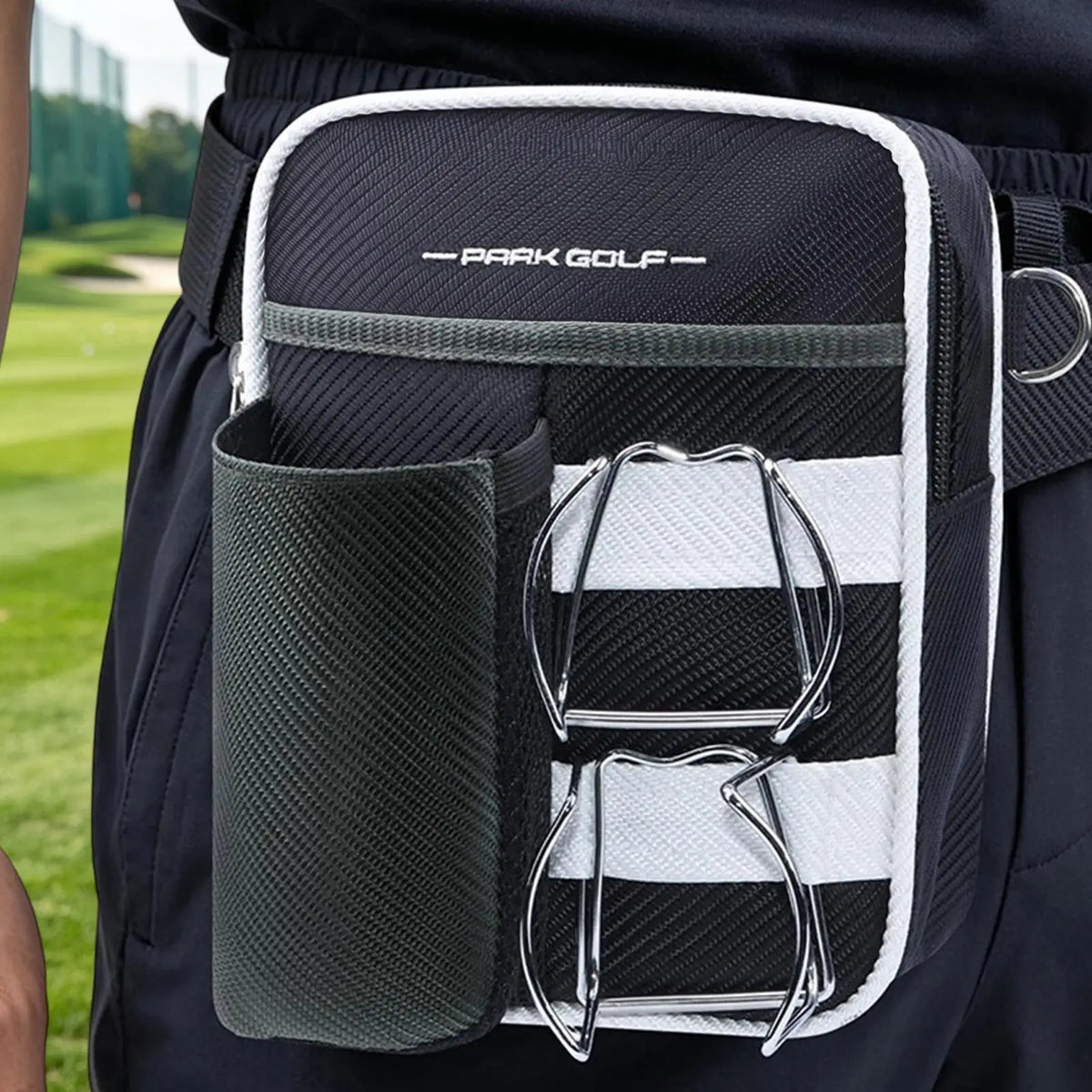 Golf Waist Pouch Waterproof Golfing Travel Waist Bag Golf Ball Tee Carry Pouch for Men Beginners Kids Amateur Golfers Outdoor