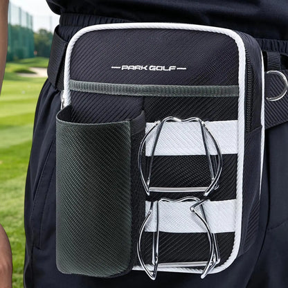 Golf Waist Pouch Waterproof Golfing Travel Waist Bag Golf Ball Tee Carry Pouch for Men Beginners Kids Amateur Golfers Outdoor