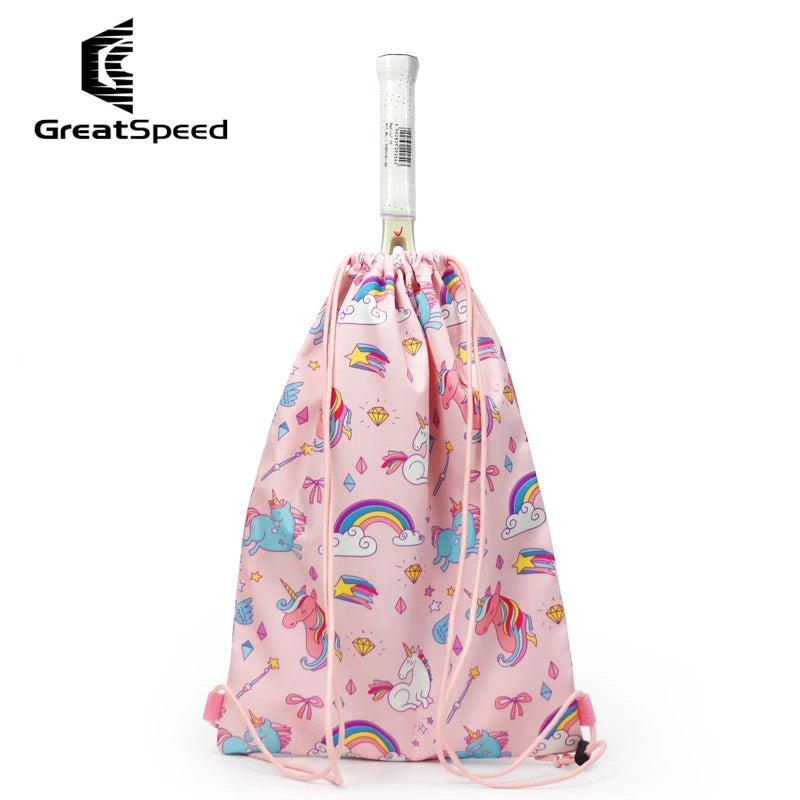 Greatspeed Waterproof Tennis Badminton Bag Drawstring Unisex Outdoor Travel Basketball Backpack for Fitness And Sports