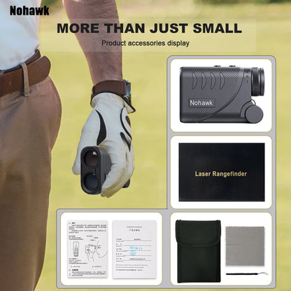Multifunctional Golf Laser Rangefinder Telescope with Flag-Lock Slope Distance Meter for Hunting Construction Monocular