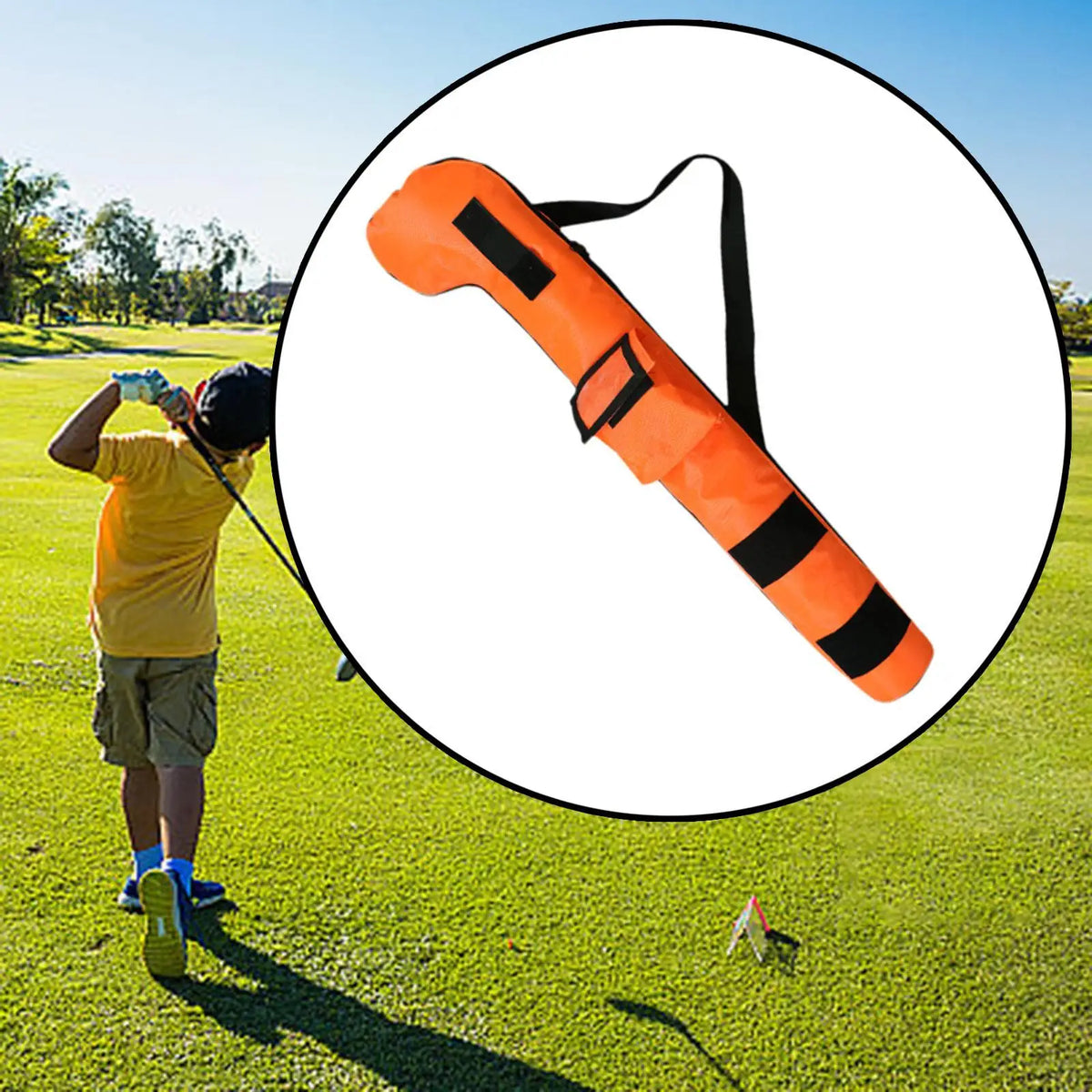 Golf Club Bag Mini Tote Bag Holds 3 Golf Clubs Portable Lightweight Carrying Carry Bag for Practice Ladies Children Range Women