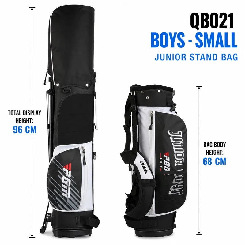 Junior Golf Stand Bag for Kids Boys Girls Lightweight Dual Strap Portable Club Carry Bag Stable Dual-Leg 2 Sizes