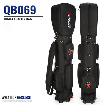 Golf Bag with Wheels Ultra-light Sport Standard Golf Bags Large Capacity Golf Aviation Ball Storage Multifunctional QB069
