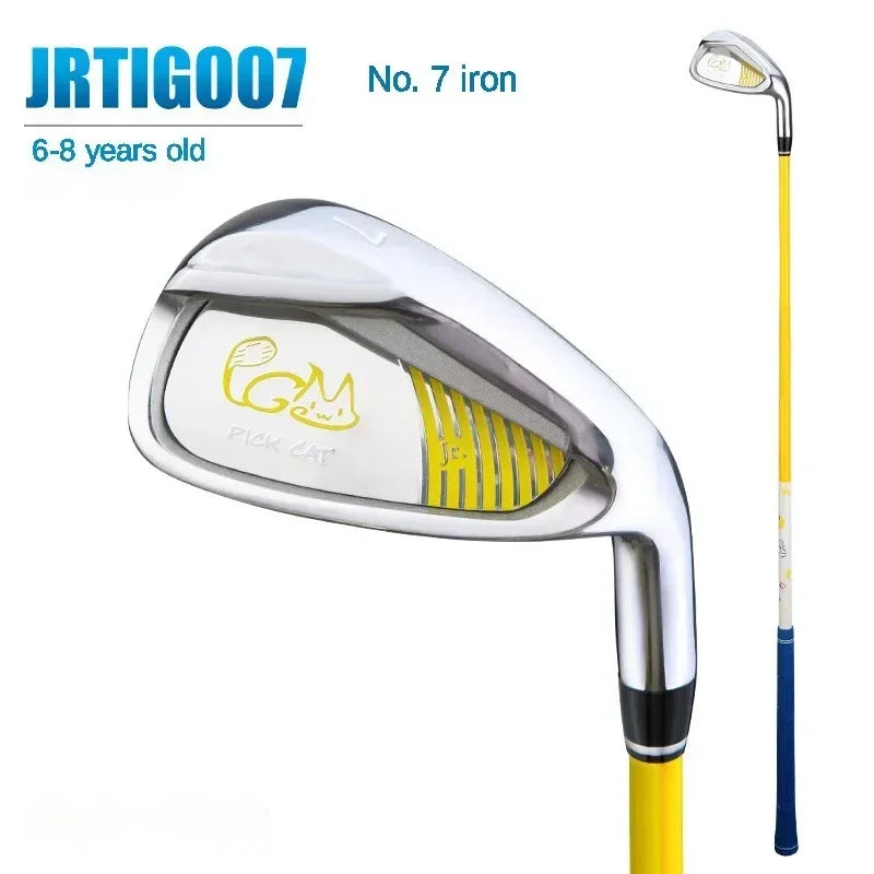 PGM Clubs Kids  Golf 7#  IRONS Right Handed Aluminum Alloy Head Children  for 3-12 Years Pole Carbon Shaft JRTiG007