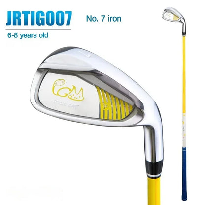 PGM Clubs Kids  Golf 7#  IRONS Right Handed Aluminum Alloy Head Children  for 3-12 Years Pole Carbon Shaft JRTiG007