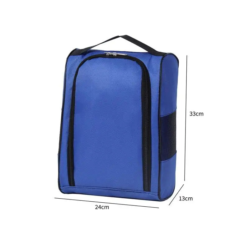 Portable Golf Shoe Bag Oxford Cloth Shoe Carrier Bags Breathable Lightweight Golf Handbag Dustproof Football Tennis Shoe Bag