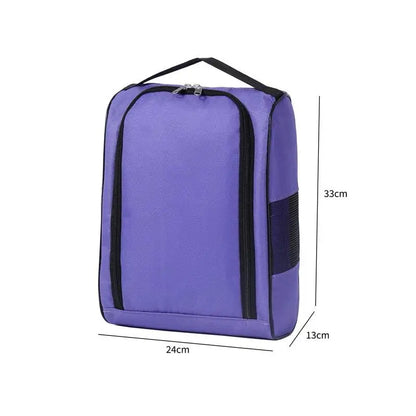 Portable Golf Shoe Bag Oxford Cloth Shoe Carrier Bags Breathable Lightweight Golf Handbag Dustproof Football Tennis Shoe Bag